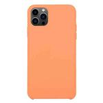 For iPhone 13 Pro Max Solid Silicone Phone Case (Apricot Orange)