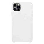 For iPhone 13 Pro Max Solid Silicone Phone Case (White)