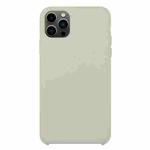 For iPhone 13 Pro Max Solid Silicone Phone Case (Rock Ash)