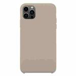 For iPhone 13 Pro Max Solid Silicone Phone Case (Pebble)