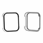 For OPPO Watch 2 42mm PC + Tempered Glass Watch Protective Case(Transparent White)