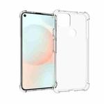 For Google Pixel 5a 5G Shockproof Non-slip Thickening TPU Phone Case(Transparent)