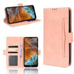 For Nokia G300 Skin Feel Calf Pattern Leather Phone Case(Pink)