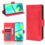 For Oukitel C25 Skin Feel Calf Pattern Leather Phone Case(Red)