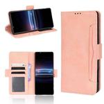 For Sony Xperia Pro-I Skin Feel Calf Pattern Leather Phone Case(Pink)