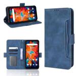 For UMIDIGI BISON X10 Skin Feel Calf Pattern Leather Phone Case(Blue)