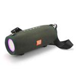 T&G TG322 40W Waterproof Portable LED Bluetooth Speaker(Army Green)