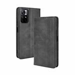 For Xiaomi Redmi Note 11 / Poco M4 Pro Magnetic Buckle Retro Texture Leather Case(Black)