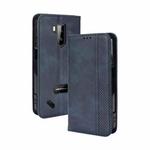 For Ulefone Armor X9 Magnetic Buckle Retro Texture Leather Case(Blue)