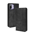 For Ulefone Note 6 / Note 6P Magnetic Buckle Retro Texture Leather Case(Black)