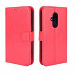 For Fujitsu F52B JP Retro Crazy Horse Texture Leather Phone Case(Red)