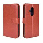 For Fujitsu F52B JP Retro Crazy Horse Texture Leather Phone Case(Brown)