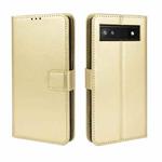 For Google Pixel 6a Retro Crazy Horse Texture Leather Phone Case(Gold)