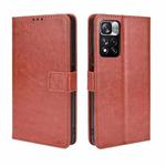 For Xiaomi Redmi Note 11 Pro/Note 11 Pro+ Retro Crazy Horse Texture Leather Phone Case(Brown)