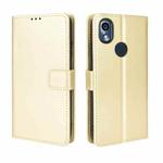 For Kyocera KY-51B Retro Crazy Horse Texture Leather Phone Case(Gold)