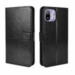 For Ulefone Note 6/ Note 6P Retro Crazy Horse Texture Leather Phone Case(Black)