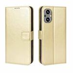 For OnePlus Nord N20 5G Retro Crazy Horse Texture Leather Phone Case(Gold)