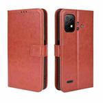 For UMIDIGI Bison X10 Retro Crazy Horse Texture Leather Phone Case(Brown)