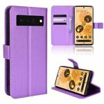 For Google Pixel 6 Pro Diamond Texture Leather Phone Case(Purple)