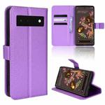 For Google Pixel 6 Diamond Texture Leather Phone Case(Purple)