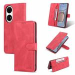 For Huawei P50 Pro AZNS Dream II Skin Feel Horizontal Flip Leather Case(Red)