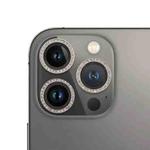 For iPhone 13 Pro Max / 13 Pro 9H Point Drill Camera Lens Protector Ring(Silver)