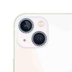 For iPhone 13 9H Point Drill Camera Lens Protector Circle(Blue)