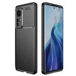 For Xiaomi 12 5G Carbon Fiber Texture Shockproof TPU Phone Case(Black)