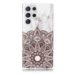 For Samsung Galaxy S22 Ultra 5G Marble Pattern Soft TPU Phone Case(Mandala)