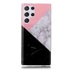 For Samsung Galaxy S22 Ultra 5G Marble Pattern Soft TPU Phone Case(Tricolor)