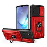 For Motorola Moto G50 Sliding Camshield Card Phone Case(Red)