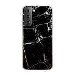 For Samsung Galaxy S22 5G Marble Pattern Soft TPU Phone Case(Black)