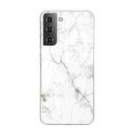 For Samsung Galaxy S22+ 5G Marble Pattern Soft TPU Phone Case(White)