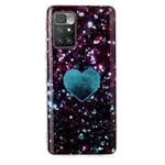 For Xiaomi Redmi 10 Marble Pattern Soft TPU Phone Case(Green Love)