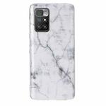 For Xiaomi Redmi 10 Marble Pattern Soft TPU Phone Case(White)