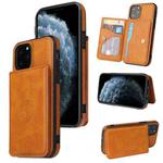 For iPhone 12 / 12 Pro Calf Texture Magnetic Case(Brown)