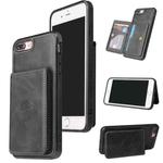 Calf Texture Magnetic Case For iPhone 8 Plus / 7 Plus(Black)