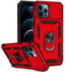 For iPhone 12 Pro Max Sliding Camshield Holder Phone Case(Red)