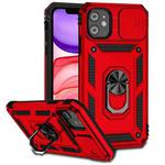 For iPhone 11 Sliding Camshield Holder Phone Case (Red)