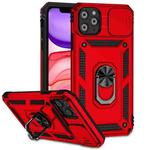 For iPhone 11 Pro Max Sliding Camshield Holder Phone Case (Red)