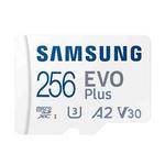 Original Samsung EVO Plus Micro SD Memory Card (2021), Capacity:256GB(White Blue)
