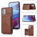 For Motorola Moto G Stylus 2021 Calf Texture Magnetic Phone Case(Coffee)