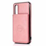 For Huawei P30 Calf Texture Magnetic Phone Case(Rose Gold)