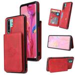 For Huawei P30 Pro Calf Texture Magnetic Phone Case(Red)