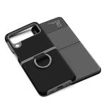 For Samsung Galaxy Z Flip3 5G GKK TPU + PC 2 in 1 Ring Armor Phone Case(Black)