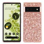 For Google Pixel 6 Glitter Powder Shockproof TPU Protective Phone Case(Rose Gold)