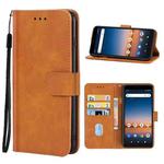 Leather Phone Case For Cricket Debut / AT&T Calypso 2(Brown)