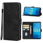 Leather Phone Case For Gigaset GS3(Black)