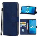 Leather Phone Case For Gigaset GS3(Blue)