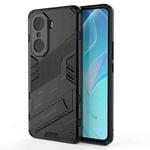 For Honor 60 Pro Punk Armor 2 in 1 PC + TPU Phone Case(Black)